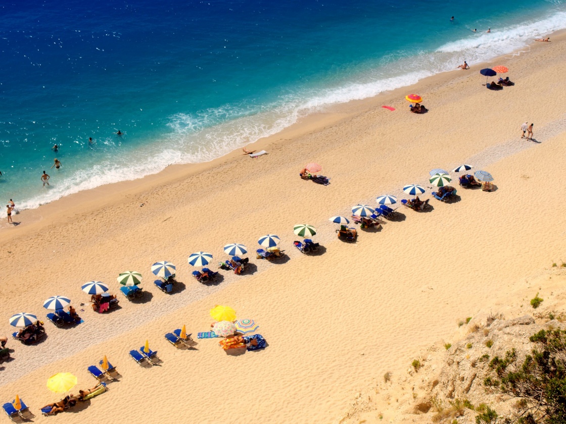 'Egremni beach at Lefkada, Ionion sea, Greece' - Lefkada