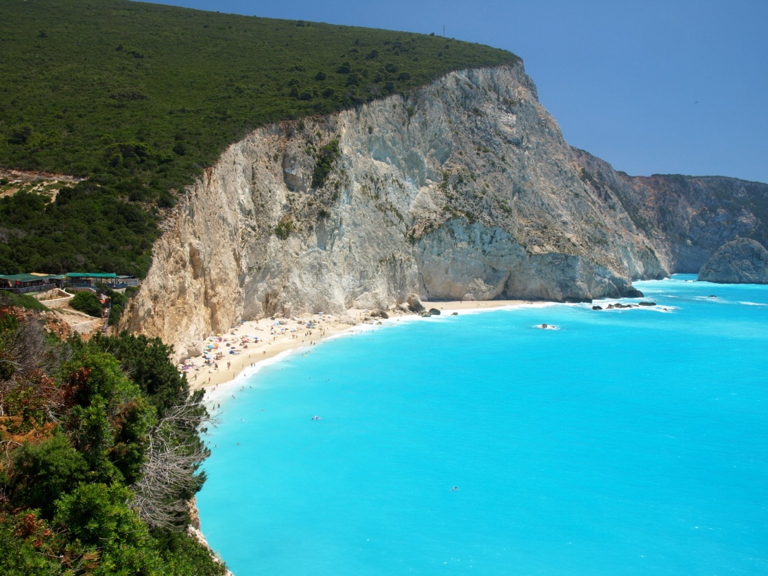 Porto Katsiki beach at Lefkada island, Greece